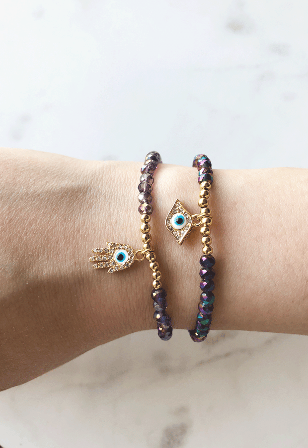 Pulsera cristales Hamsa