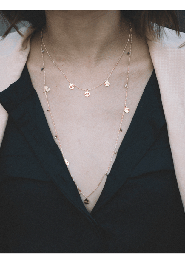 Collar 72 Nombres de D's Doble