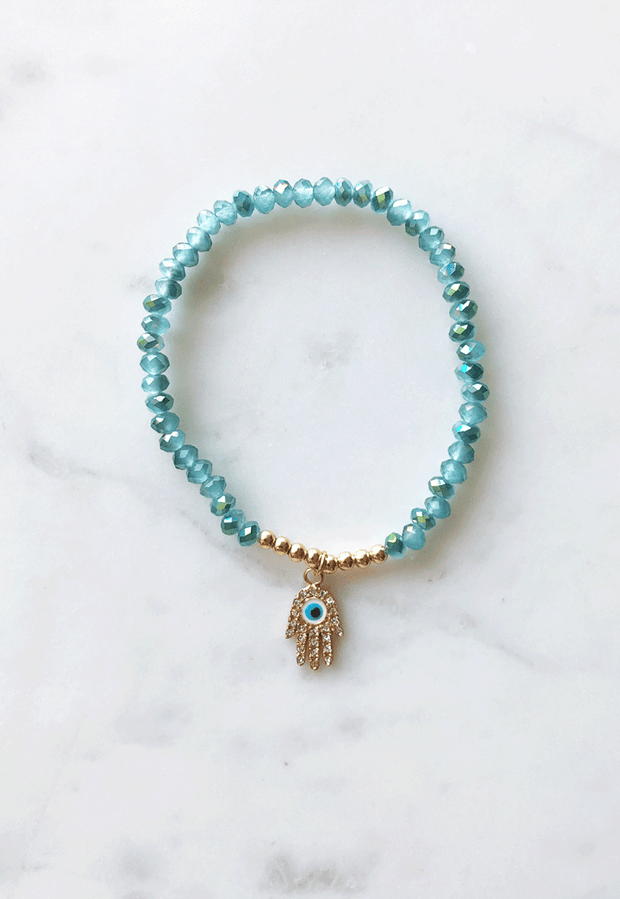 Pulsera cristales Hamsa