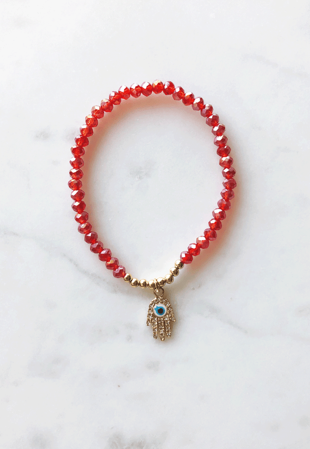 Pulsera cristales Hamsa